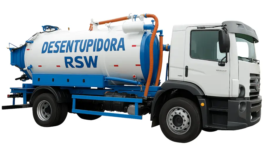 Caminhão equipado para desentupimento 24 Horas - Atendimento 24h com orçamento gratuito
